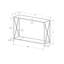 Table d'appoint console l 12 po x P 48 po x H 32 po
