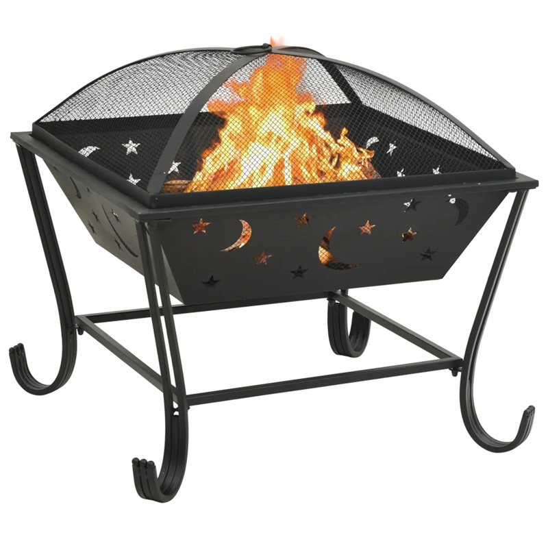 Eickhoff Fire Pit with Poker 62 cm XXL Steel