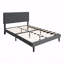 Grand lit plateforme tapissier grand capitonné-906504239