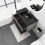 Meuble-lavabo mural simple 36 po avec comptoir à surface solide 36 po