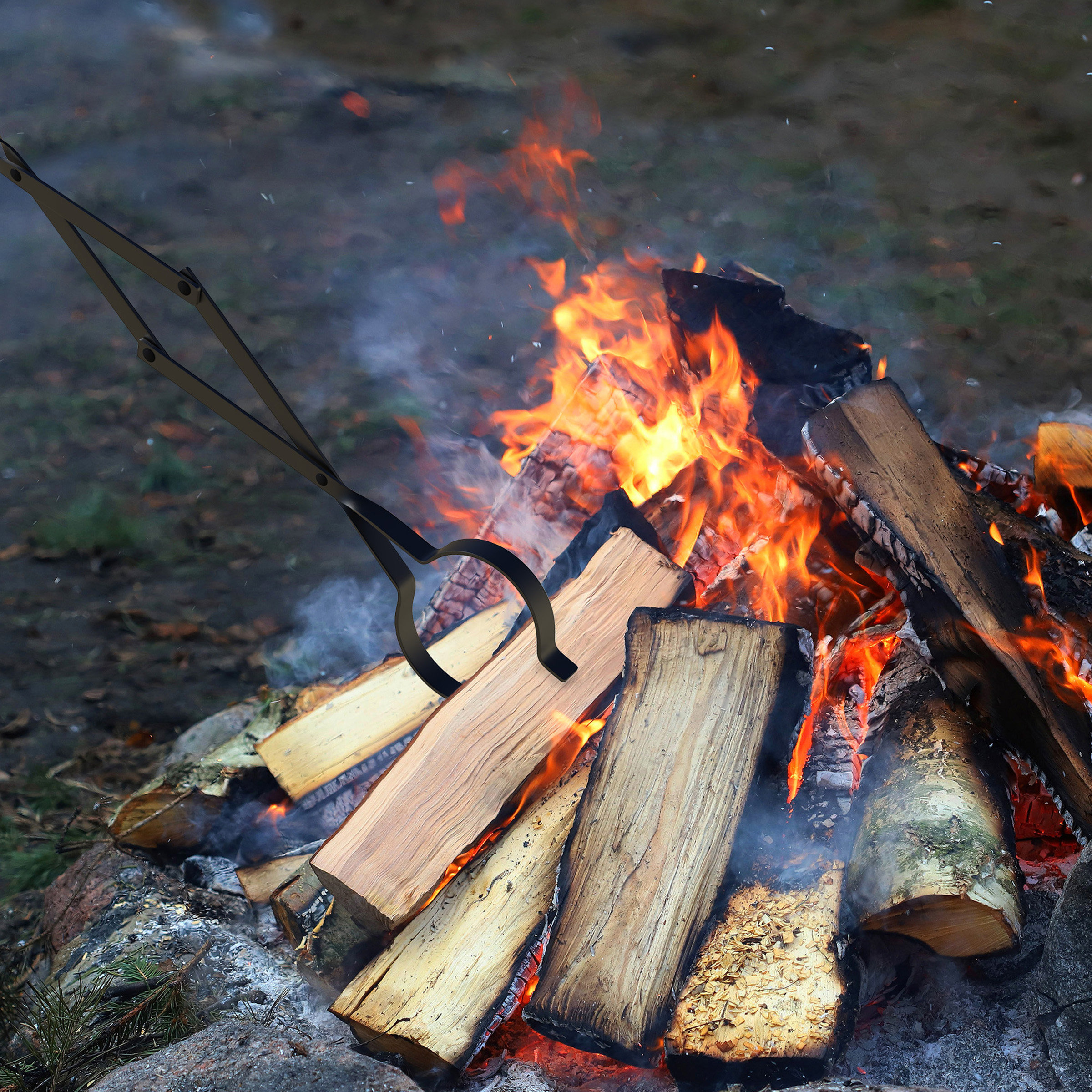 Symple Stuff Tim Log Grabber Steel Fireplace Tool u0026 Reviews | Wayfair