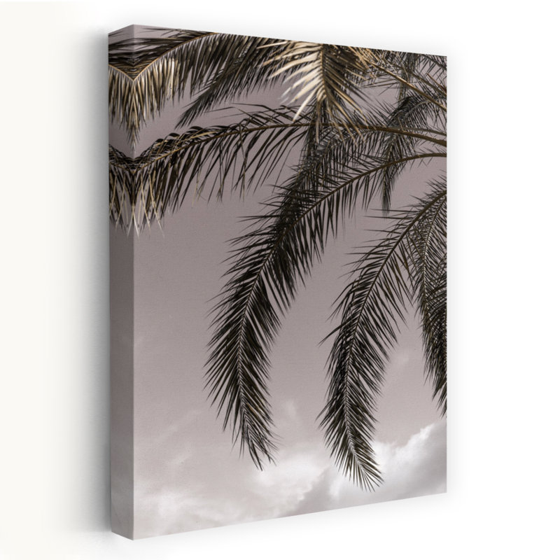 Art contemporain abstrait palmier contemporain, H 48 po x l 32 po