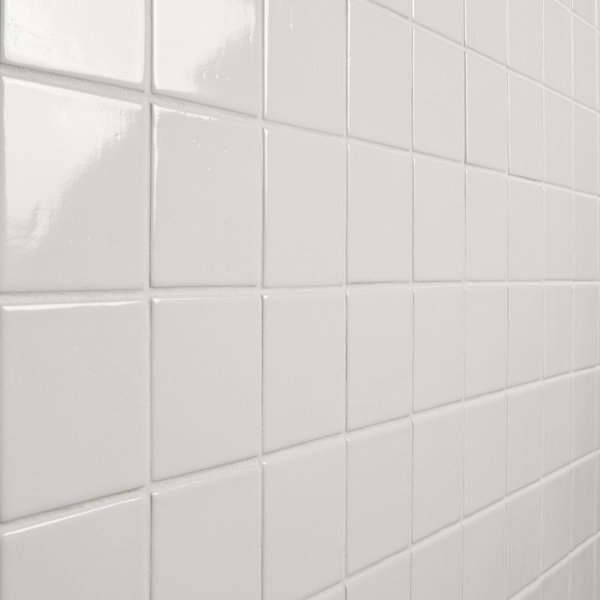 Atlas 3.39 In. X 3.93 In. Square Glossy Porcelain Floor And Wall Tile (4.73 Sq. Ft. / Case)