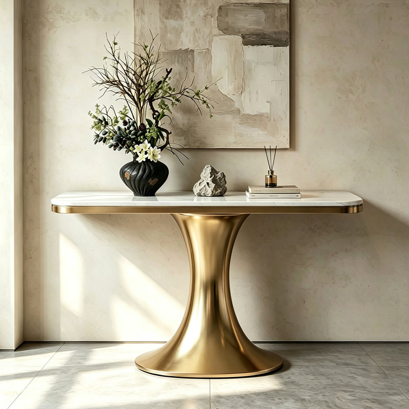 Console Modern Light-Luxury, H 33,5 po x l 47,2 po x P 13,8 po