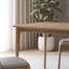 Table de salle à manger rectangulaire en bois manufacturé brun-2085088830