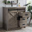 Meuble-lavabo 31 po à porte de grange coulissante avec évier Farmhouse-98921697