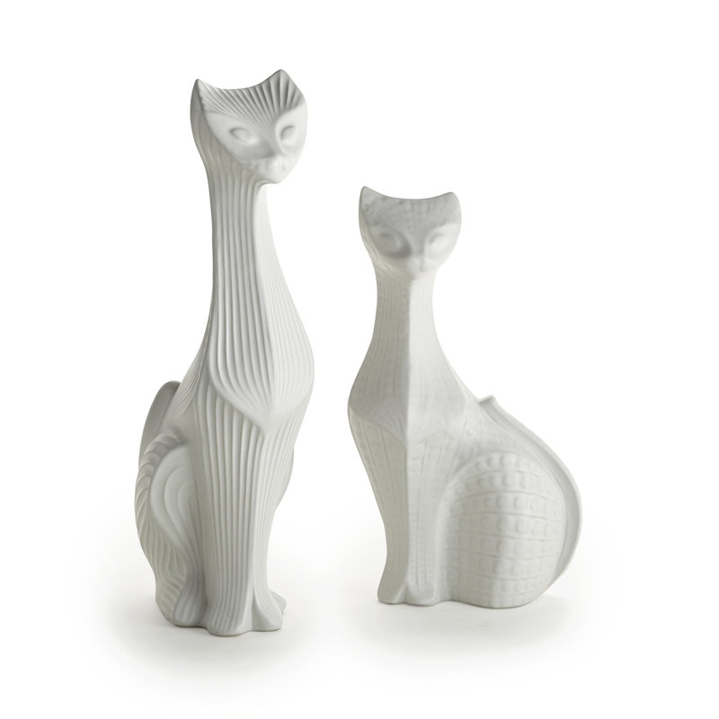 Menagerie Medium Cat, 12.5" H x 6.25" W x 5" D