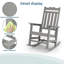 Chaise Adirondack berçante en plastique Anick-1357277758