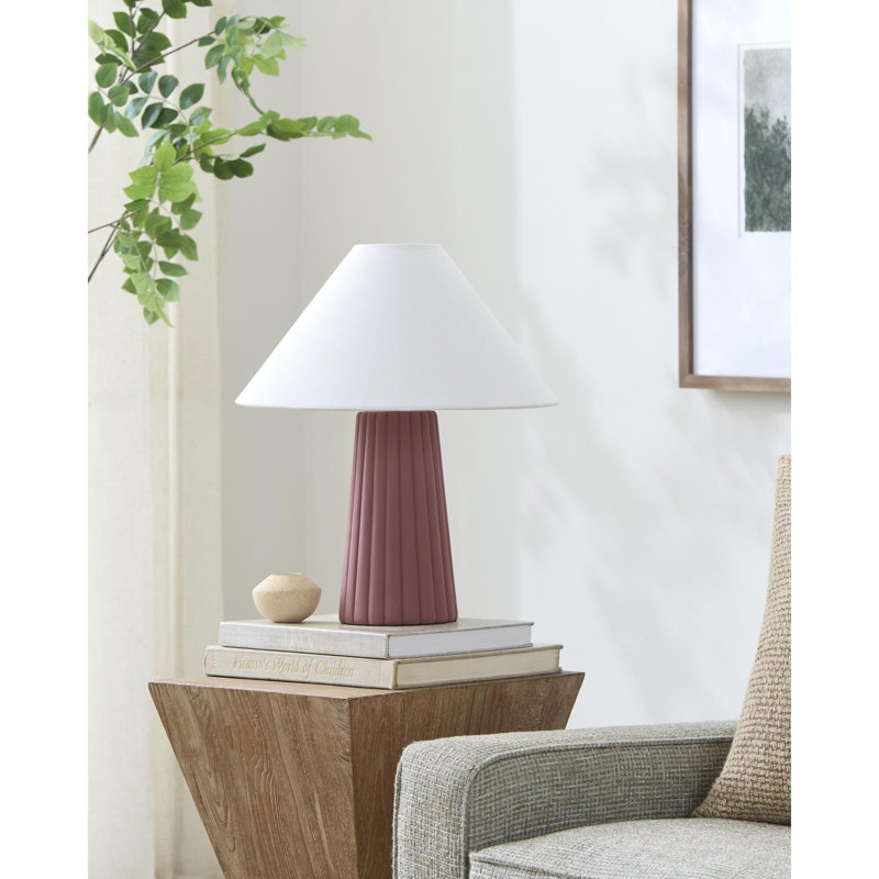 Grove Burkhalter Table Lamp, Pink