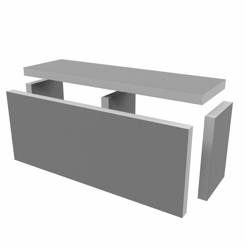 Contractor Supply Warehouse Shower Bench , 18" H x 24" W x 12" D