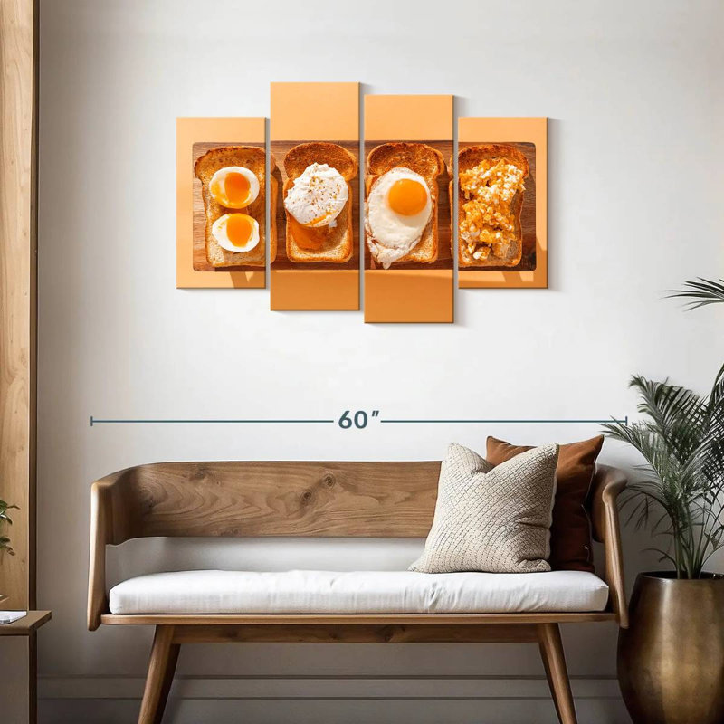 Variété d'œufs grillés Yarlin, H 27 po x l 43 po