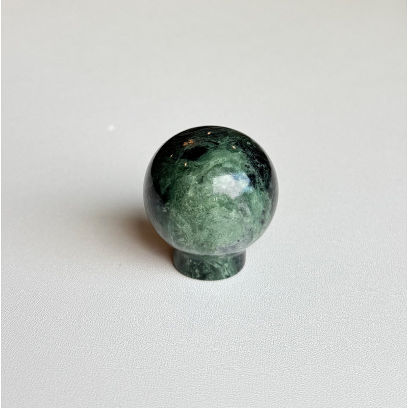 Round Ball Green Marble Cabinet Knob