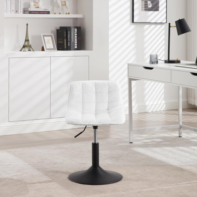 Nikeea Swivel Upholstered Adjustable Height Counter Stool