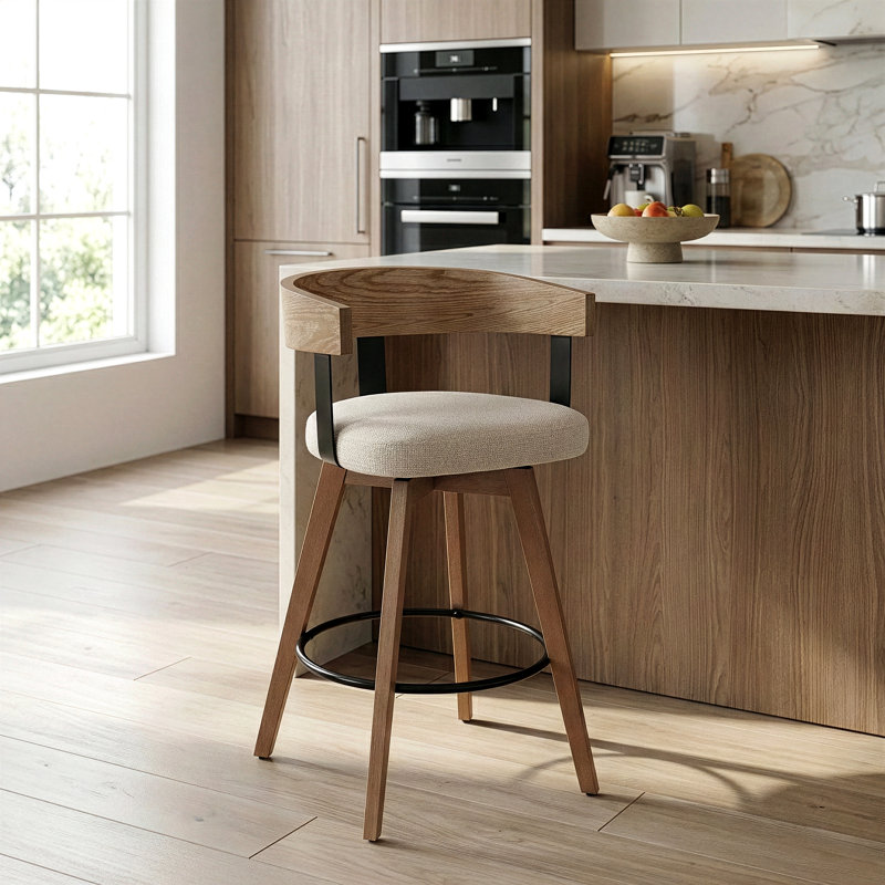 Tabouret Olivio, Tabouret de comptoir (siège d'une hauteur de 26