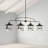 Benee 4 - Light Matte Black Kitchen Island Pendant