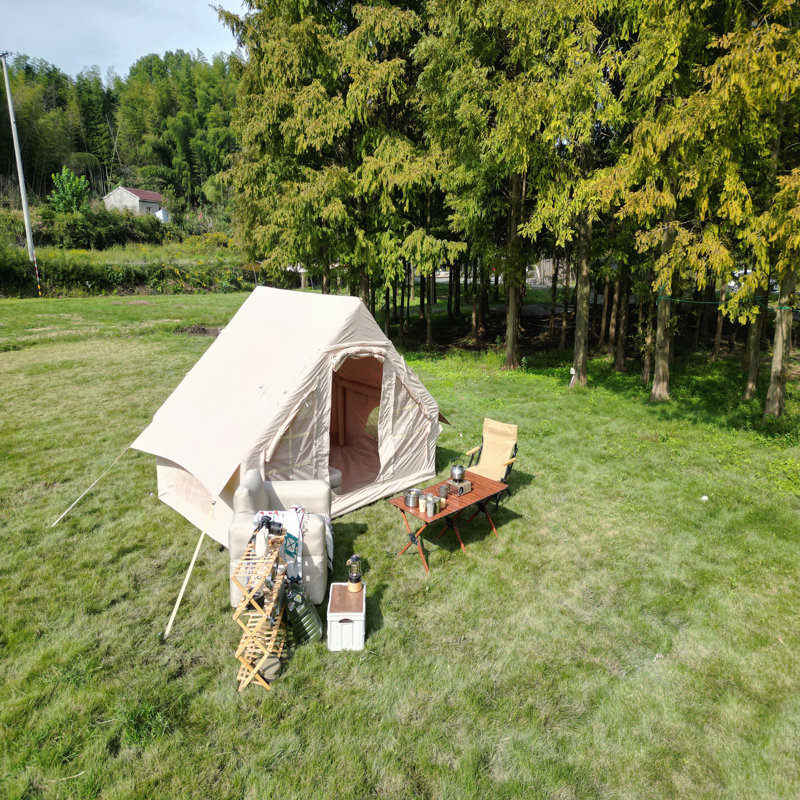Tente de camping gonflable 4 saisons avec structure gonflable haute performance et structure gonflable 4 à 6 personnes