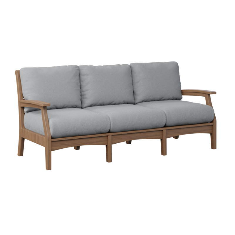 Classic Terrace Sofa And Cushions, Tropicana Taupe, Chocolate Brown