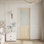 Porte intérieure en bois de pin massif et verre givré 28 po x 80 po Demi-Lite, sans finition et à peindre, sans quincaillerie, pour la chambre à coucher, le placard, le couloir, le salon, le garde-manger et la salle de bain Porte française et pliante