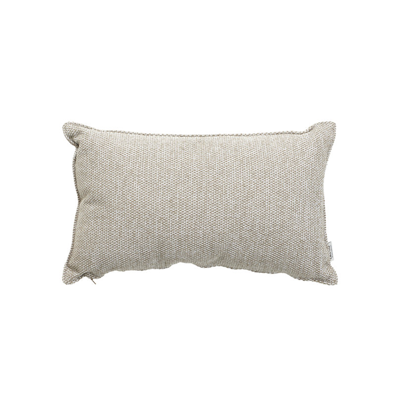 Wove Outdoor Square Pillow Cover and Insert, Light Brown