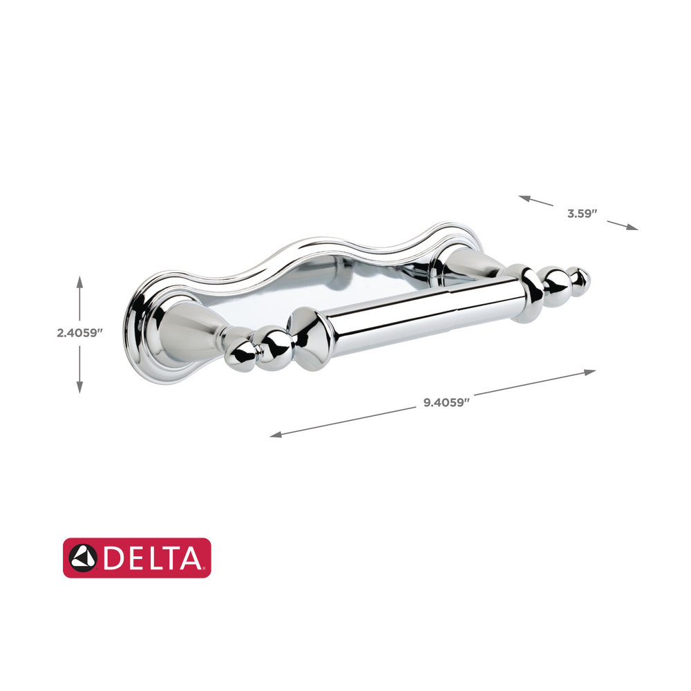 Victorian Toilet Paper Holder, Chrome