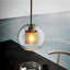 Modern Minimalist Ceiling Pendant Light – Mesh Metal Globe with Glass Lantern Shade, E27 Bulb