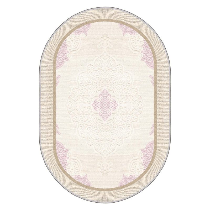 Elegant Hall Carpet, 2.6 x 9.8 Feet | 100% Polyester, 650 g/m², Pile Height: 0.3 Inches | Antibacterial, Non-Slip PVC Dot Underside | Machine Washable, 3D Digital Printing, Ideal for Modern Living Spaces