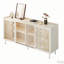 Buffet Mid-Century avec porte coulissante