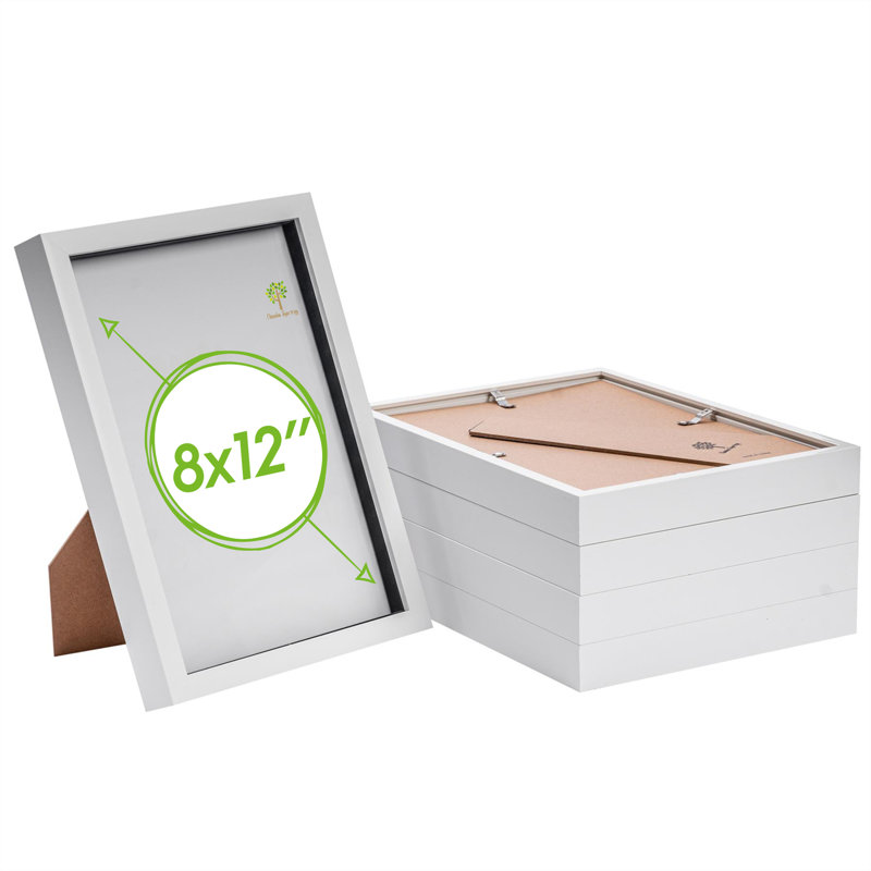 Nicola Spring - 3D Box Photo Frames, 32cm H x 23.3cm W x 3.5cm D, White
