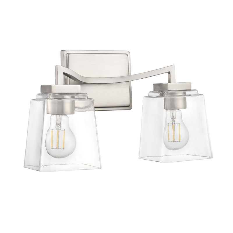 Dallaire 14.5" Wide 2-Light Vanity , Brushed Nickel