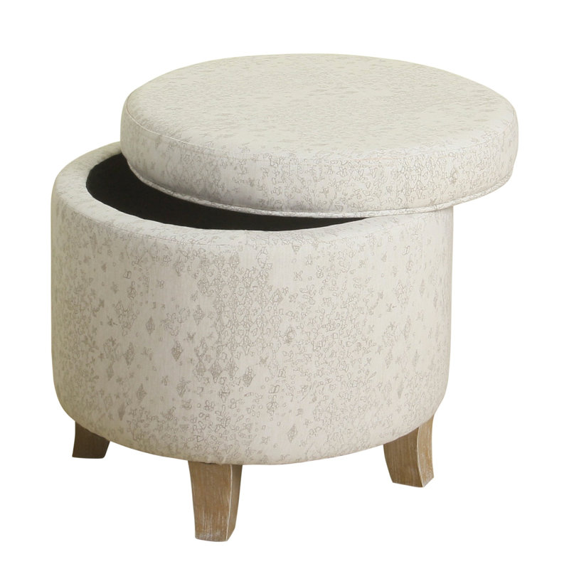 Asha Mid 19" Round Storage Ottoman