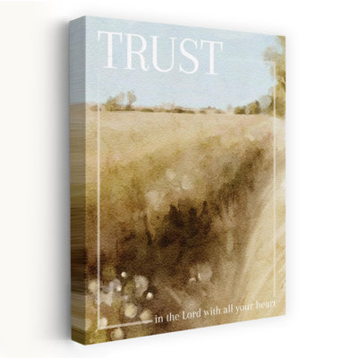 «Trust In The Lord», paysage contemporain abstrait, art naturel