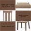 Ensemble de 2 chaises d'appoint Nathaniel