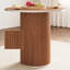 Dining Table Set with 4 Stools, Round Pedestal-1059758691