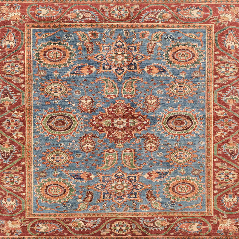 Tapis abstrait à motif abstrait 3733ABS3733, Carré 6 pi