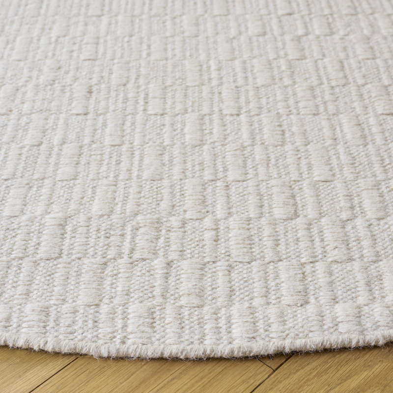 Vermont Hand Woven Wool;Cotton Solid Color Indoor Rug, Round 6'
