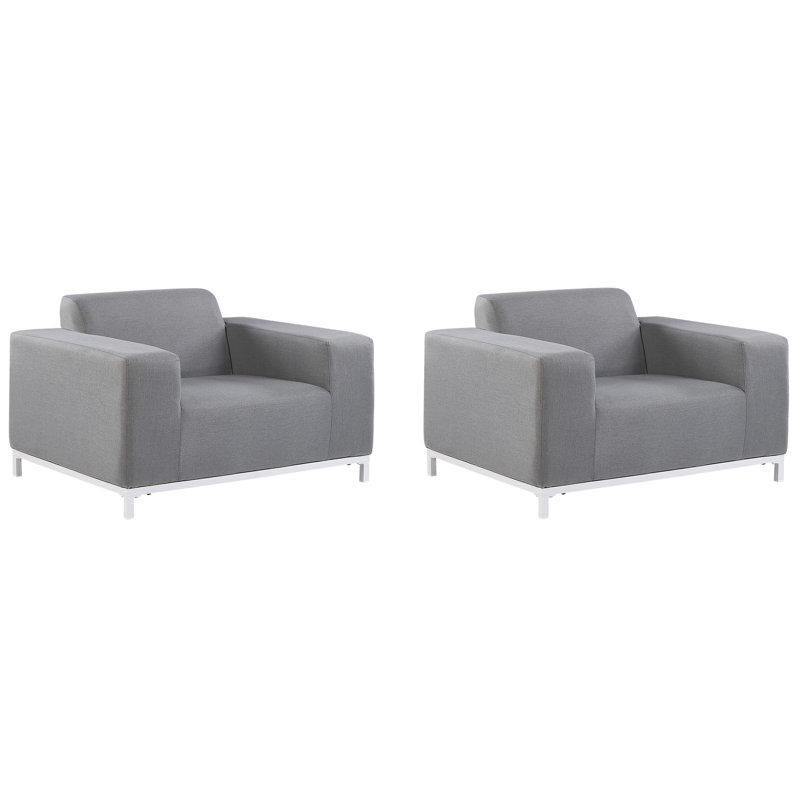Eleene Outdoor Lounge Chair, Grey