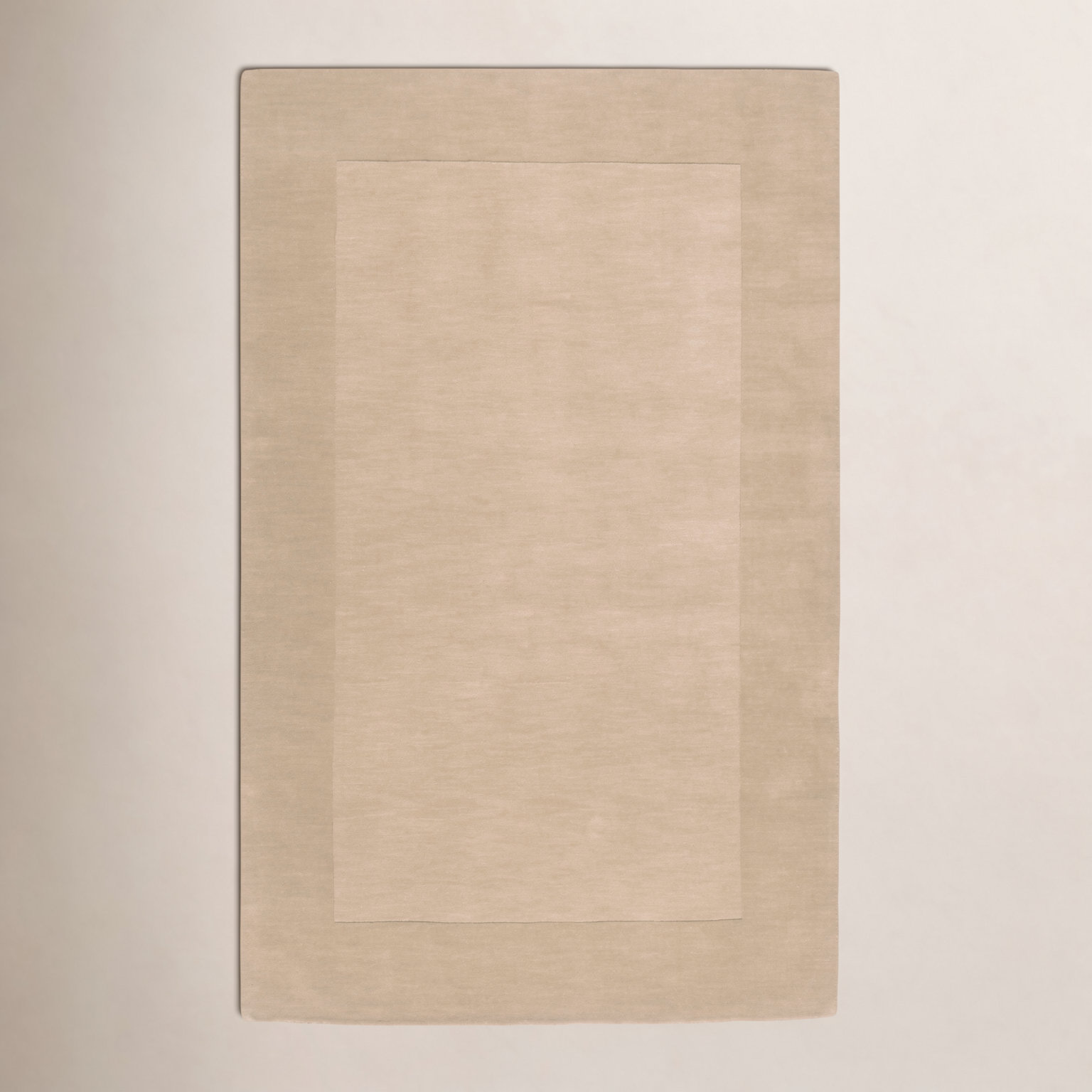 Dolma Handmade Wool Beige Rug, Rectangle 9' x 13'