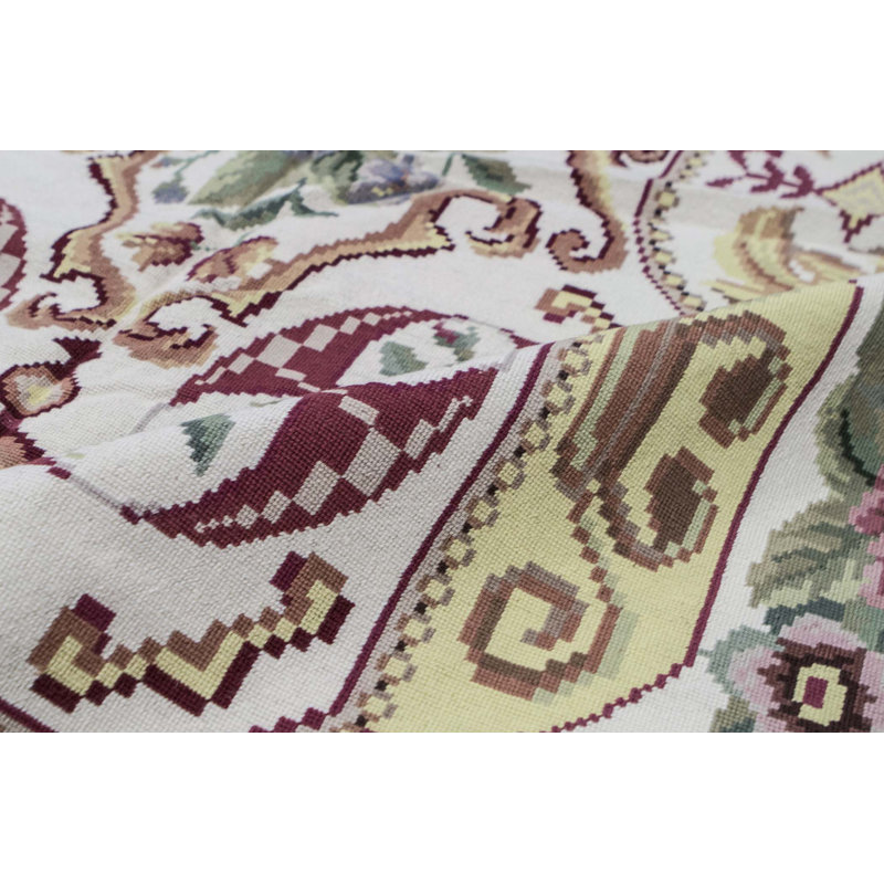 Hand-Knotted High-Quality Yellow Area Rug