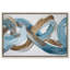 «Azure Flow II», reproduction d'art encadrée bleue et dorée par Art Remedy, cadre doré, 24 x 16-1820742799-1820742899