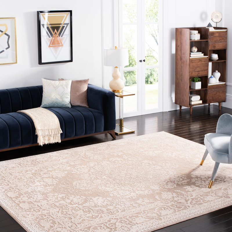 Espinal Oriental Area Rug, Rectangle 235 x 305cm, Beige/Cream