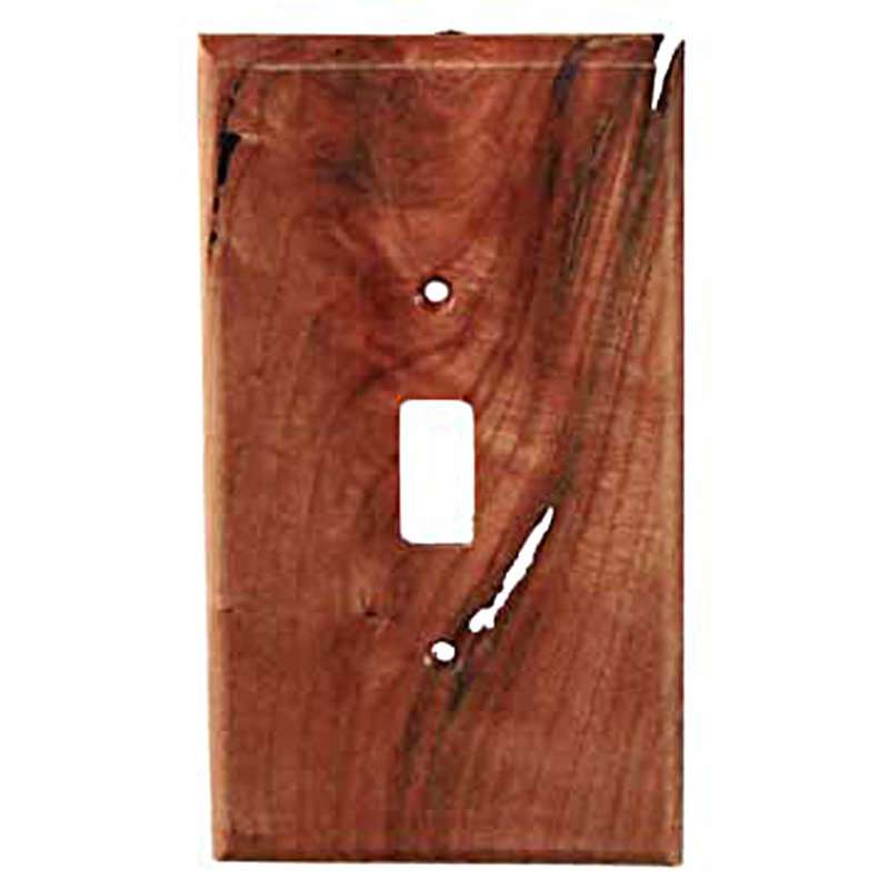 Traditional 1-Gang Toggle Light Switch Wall Plate, Cherry