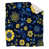 Bleu foncé / jaune moyen