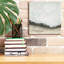  «In The Field Square 2 Neutral» par Cheryl Warrick, art mural sur toile, 12 po x 12 po