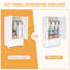 Garde-robe blanche 2 portes 2 tiroirs