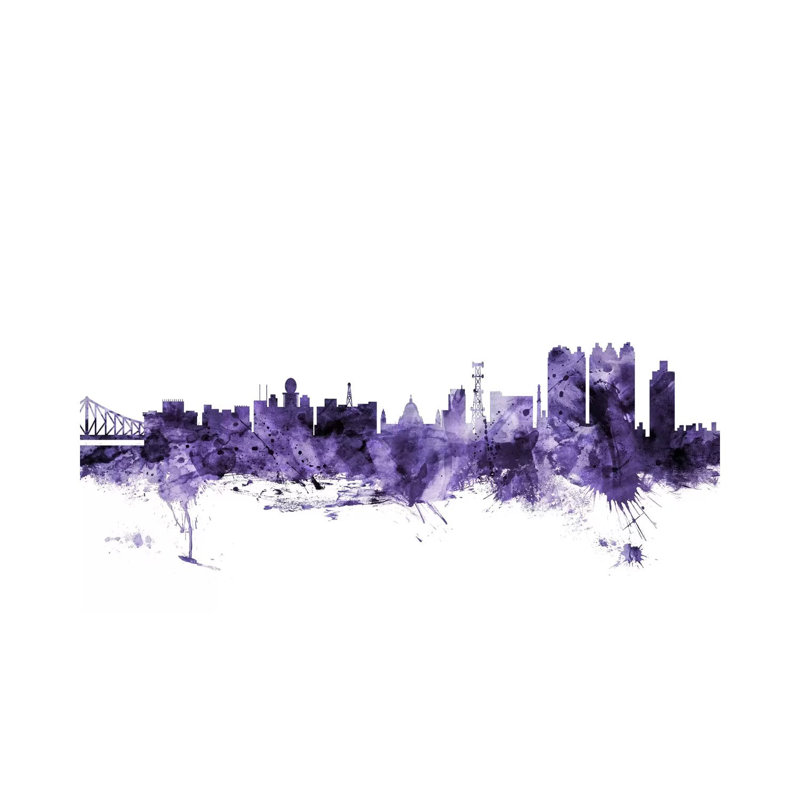 Calcutta (Kolkata), India Skyline by Michael Tompsett - Wrapped Canvas Gallery-Wrapped Canvas Giclée, 20.32 cm H x 30.48 cm W