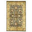 Hand Knotted Wool Oriental Area Rug in Black And Gold