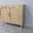 Buffet Cabinet With Storage,  Accent Bathroom Floor Cabinet,With Two Doors And 4 Compartments Forstorage,Cabinet With Solid Wood Feet,Sideboard Cabinet For Hallway, Entry, Living Room