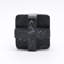 Abstract Cubist Décor Object – Black Matte Resin Geometric Sculpture (15 cm) 