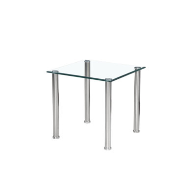 Aldossari Glass Top End Table
