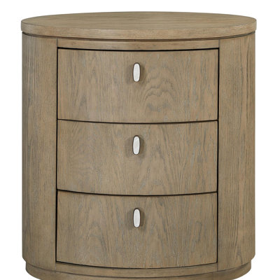 Table de chevet ovale - Caramel